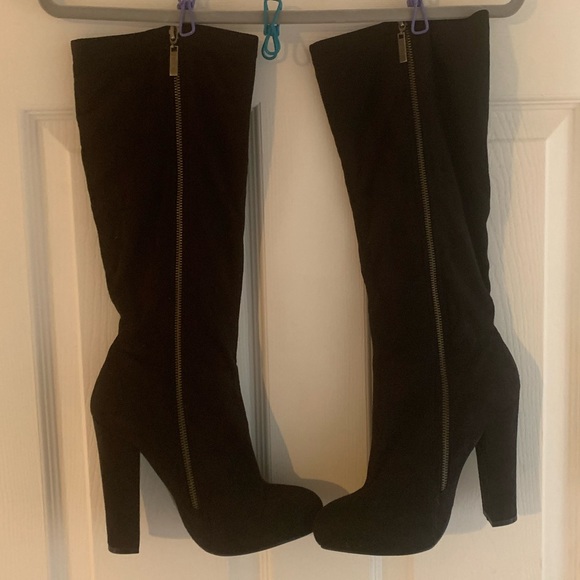 Express High Heeled Boots Women’s Black Size 8.5 NWOT - Picture 2 of 11